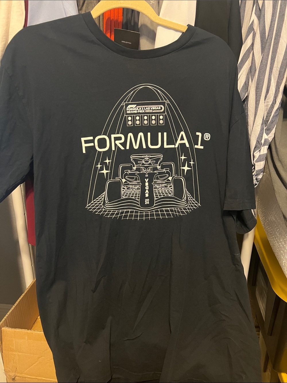 Formula 1 Black Graphic Short Sleeve Tee